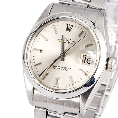 rolex date 1500 stainless steel automatic 35mm mens watch|vintage rolex oyster perpetual date.